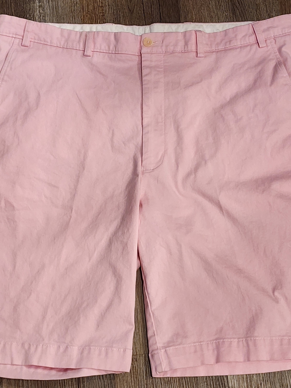 Roundtree & Yorke Pale Pink Flat Front Chino Shorts ITEM 0425261MS